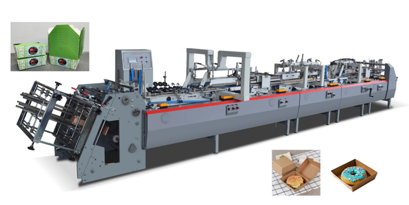 Full-automatic cake box making machine