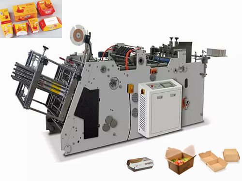 Servo motor burger box making machine